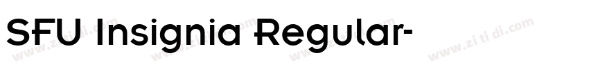 SFU Insignia Regular字体转换